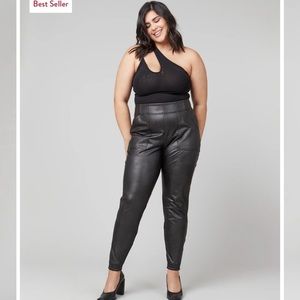 Spanx Vegan-Leather Joggers